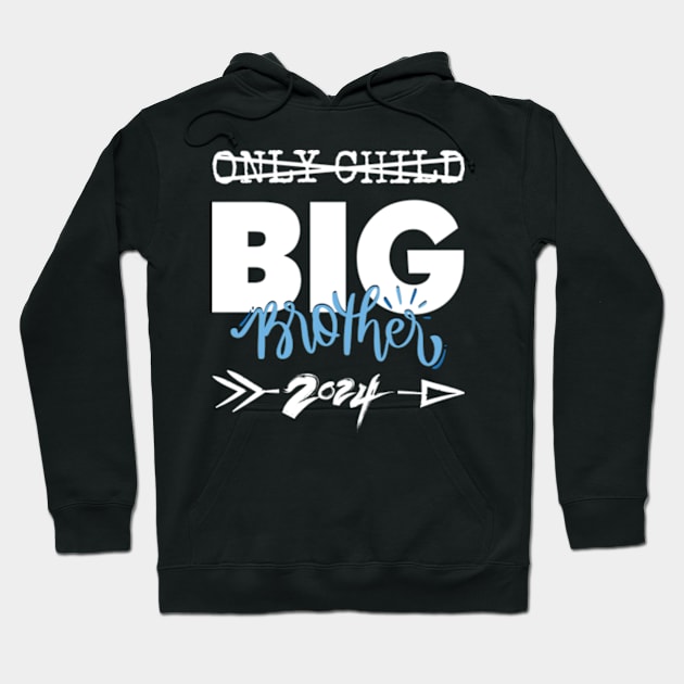 Only Child Big Brother 2024, Promoted To Big Brother 2024 Hoodie by Davidsmith